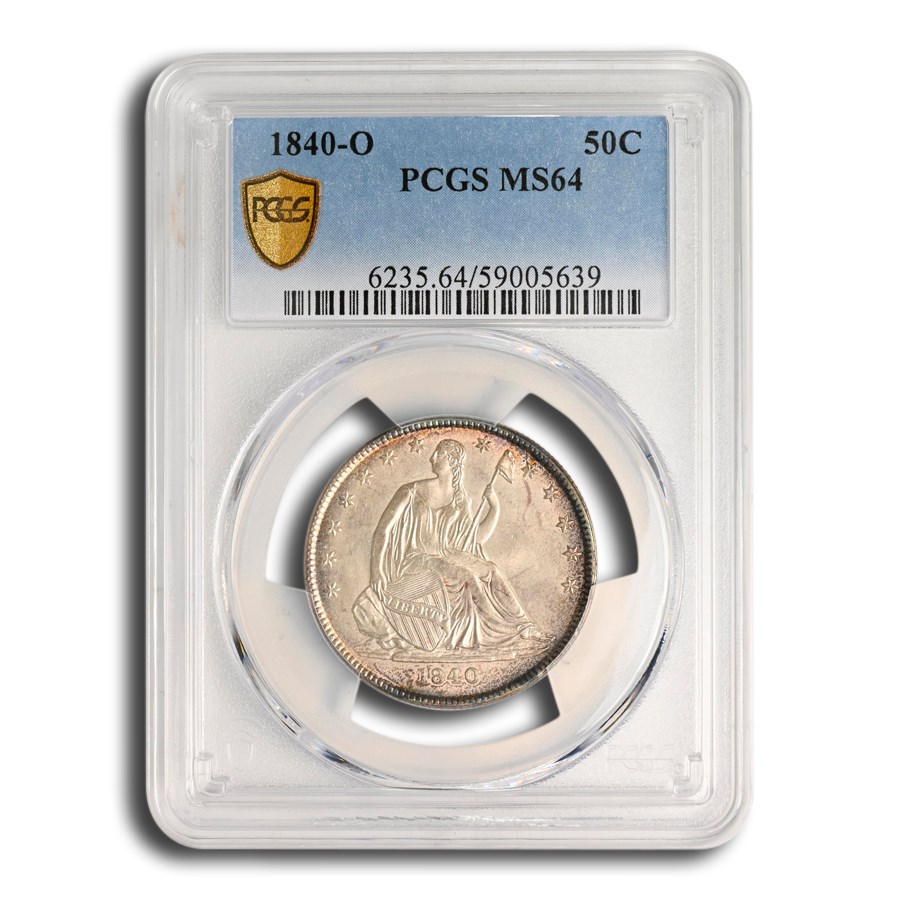 1840-O Liberty Seated Half Dollar MS-64 PCGS