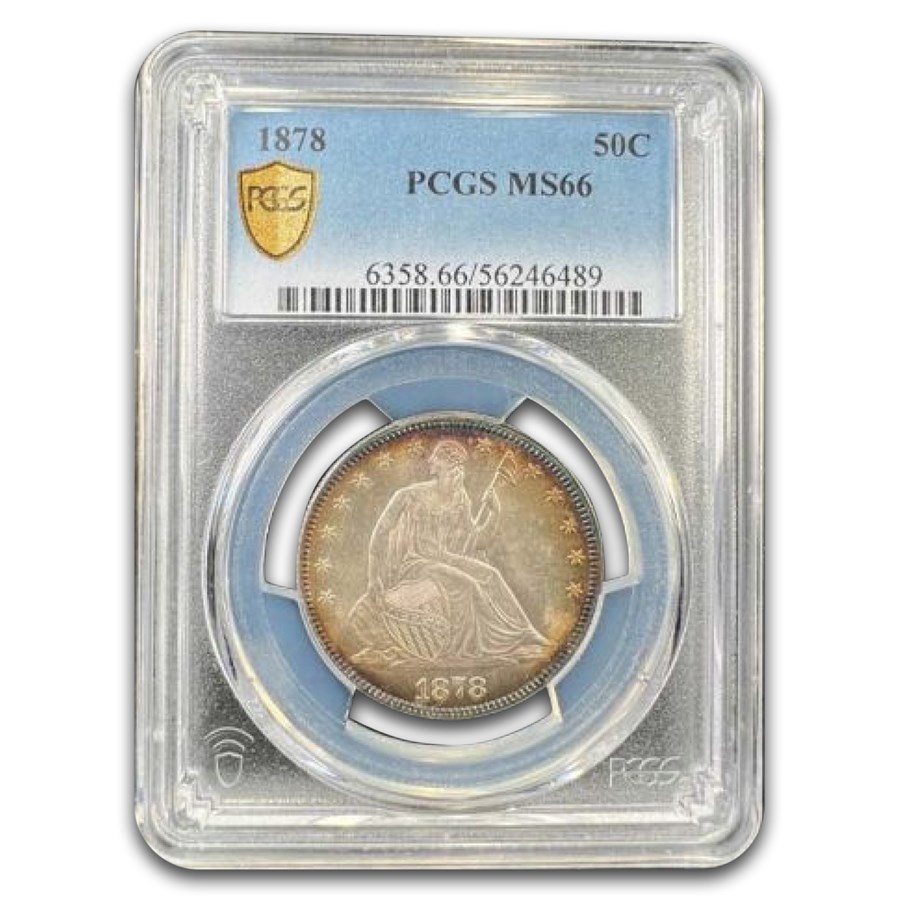 1878 Liberty Seated Half Dollar MS-66 PCGS