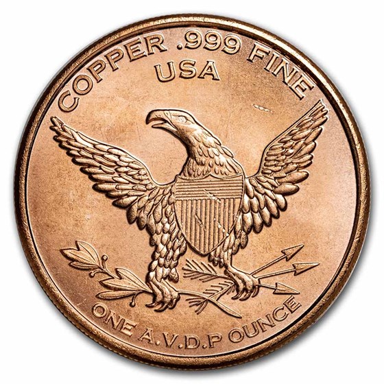 1 oz Copper Round - Tyrannosaurus Rex