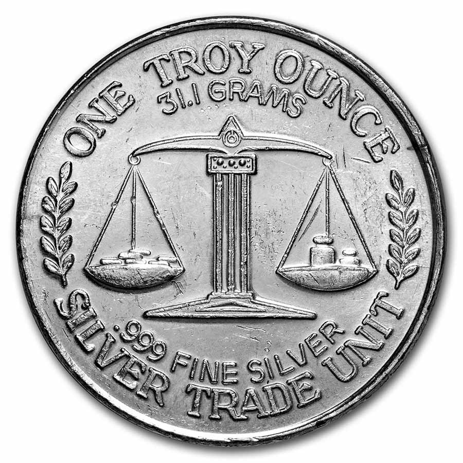 1 oz Silver Round - The Great Northwest: Mt. Hood/Mt St. Helens