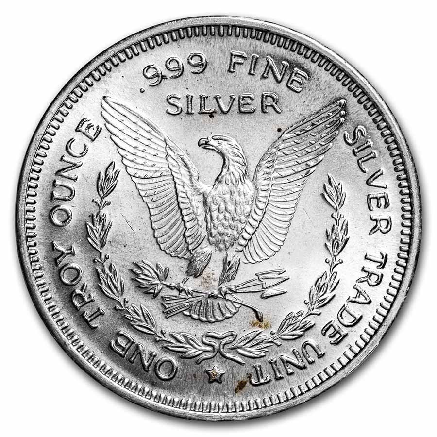 1 oz Silver Round - Morgan Dollar (Silver Trade Unit, w/No Scale)