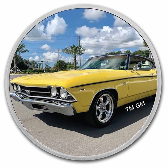 Chevrolet Chevelle 1 oz Colorized Silver (in TEP)