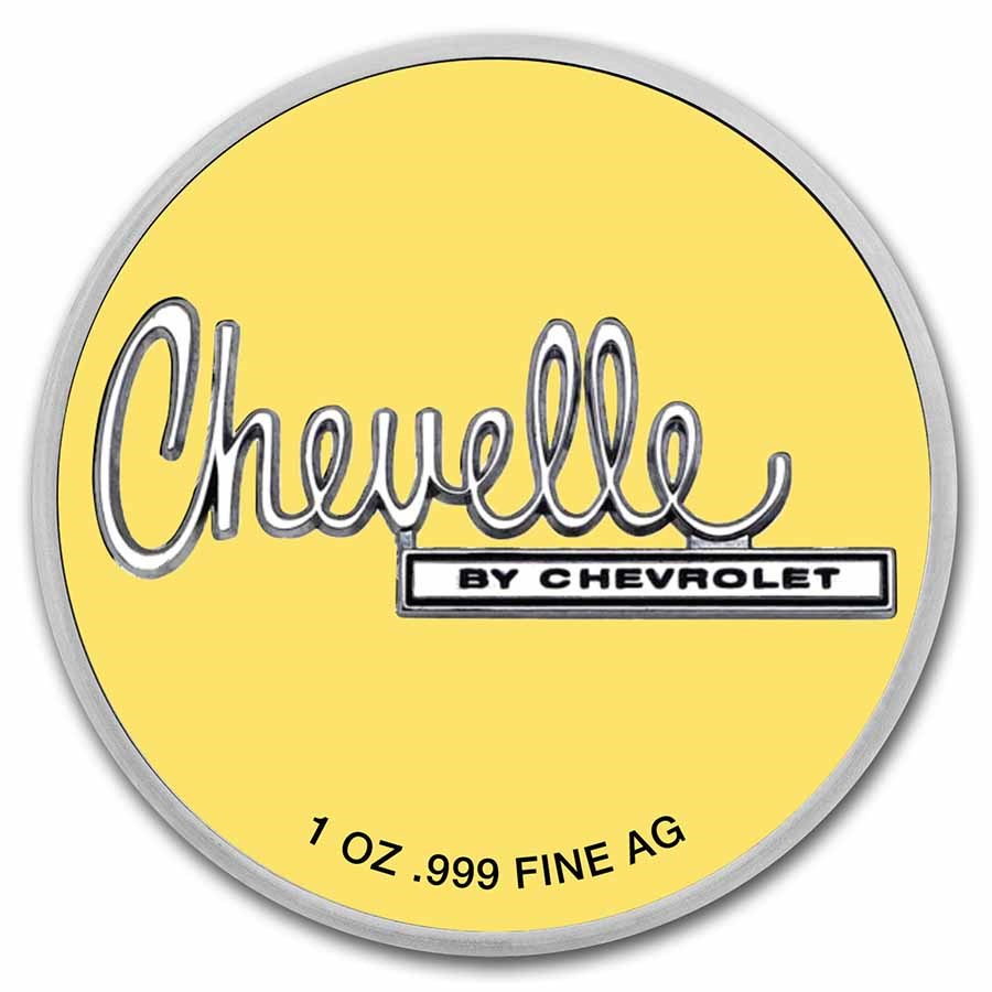 Chevrolet Chevelle 1 oz Colorized Silver (in TEP)