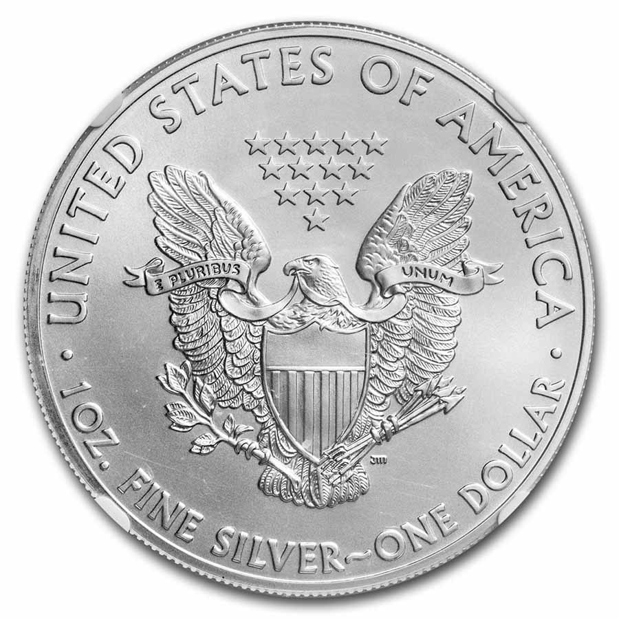 2015 American Silver Eagle MS-70 NGC (FR, Eagle Label)