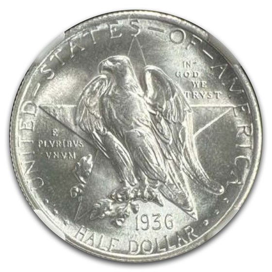 1936 Texas Centennial Commemorative Half Dollar MS-67+ NGC
