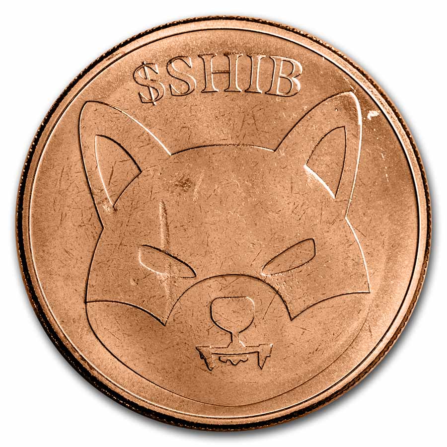 1 oz Copper Round - Shiba Inu