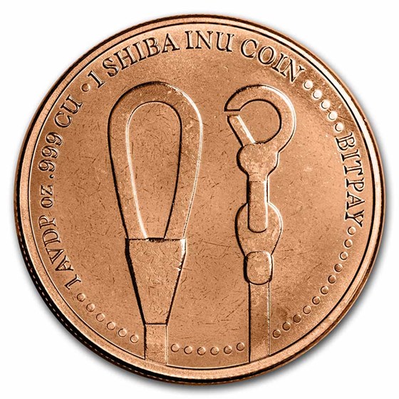 1 oz Copper Round - Shiba Inu