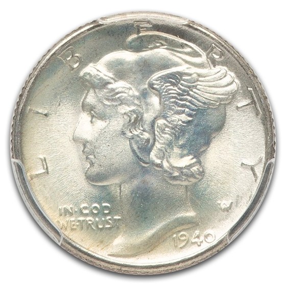 1940 Mercury Dime MS-68 PCGS (FB)