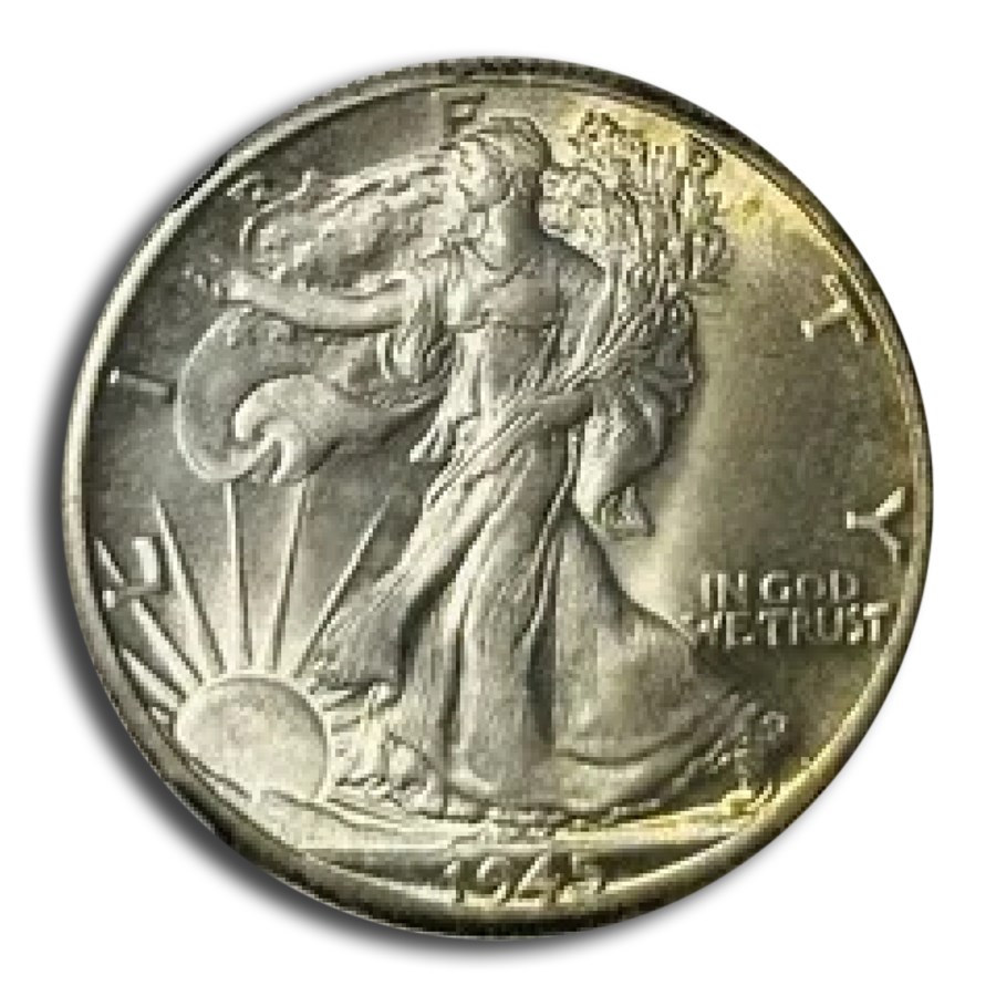 1945-D Walking Liberty Half Dollar MS-67+ NGC CAC