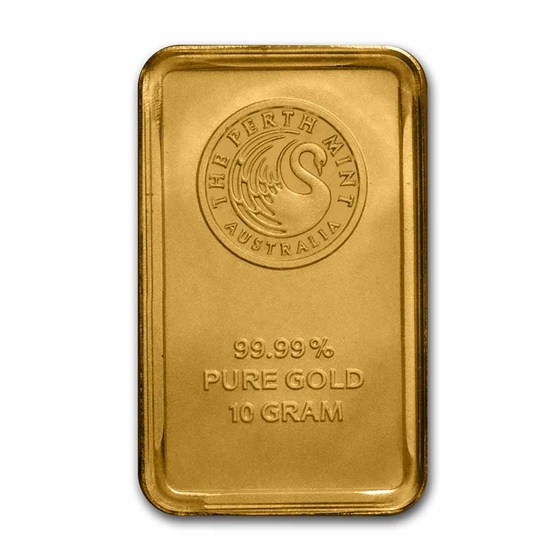 10 gram Gold Bar - The Perth Mint (In Assay, CertiCard)