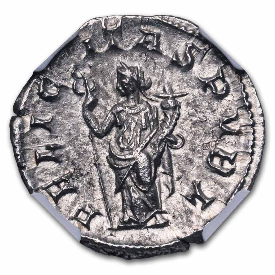 Roman Empire AR Double Denarius Volusian (251-253 AD) XF NGC