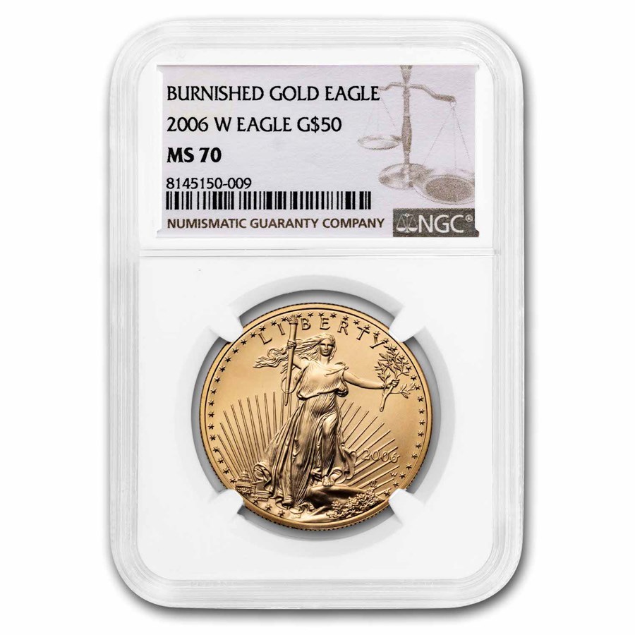 2006-W 1 oz Burnished Gold Eagle MS-70 NGC