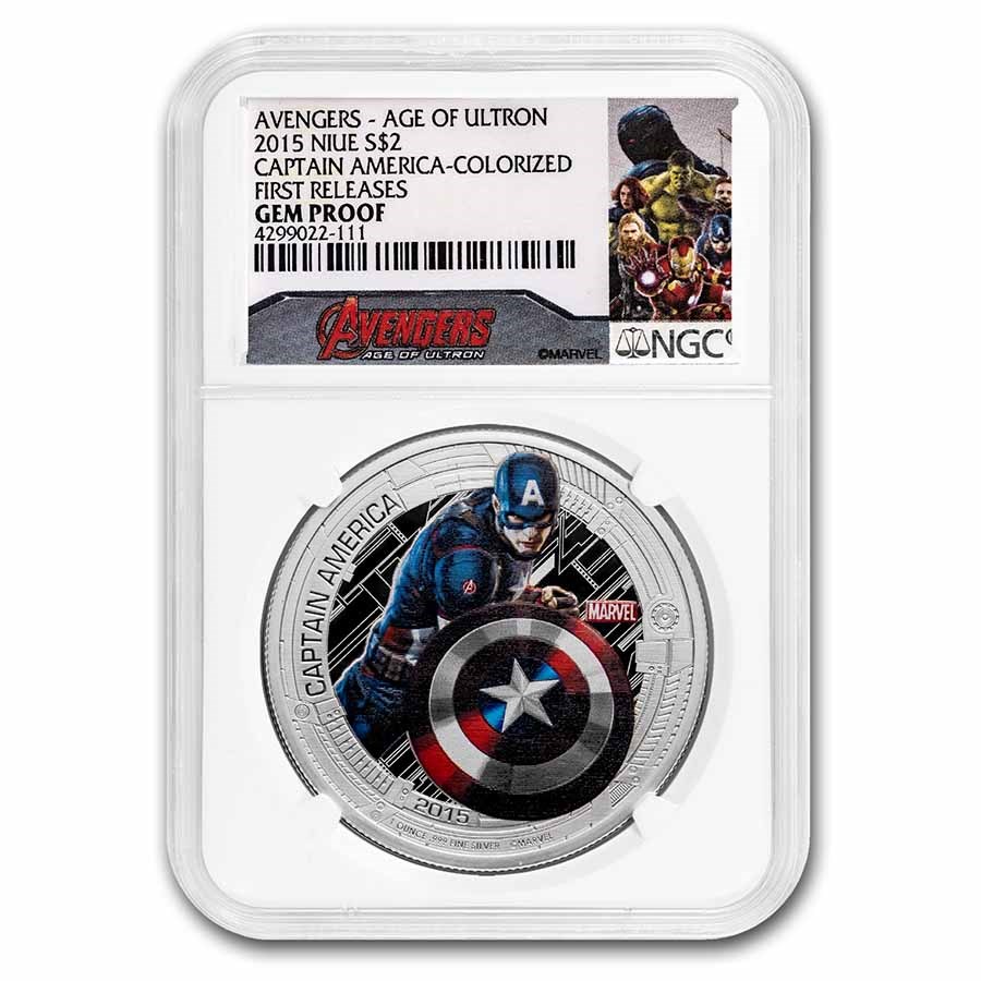 2015 Niue 5-Coin Silver The Avengers: Age of Ultron Set NGC (FR)