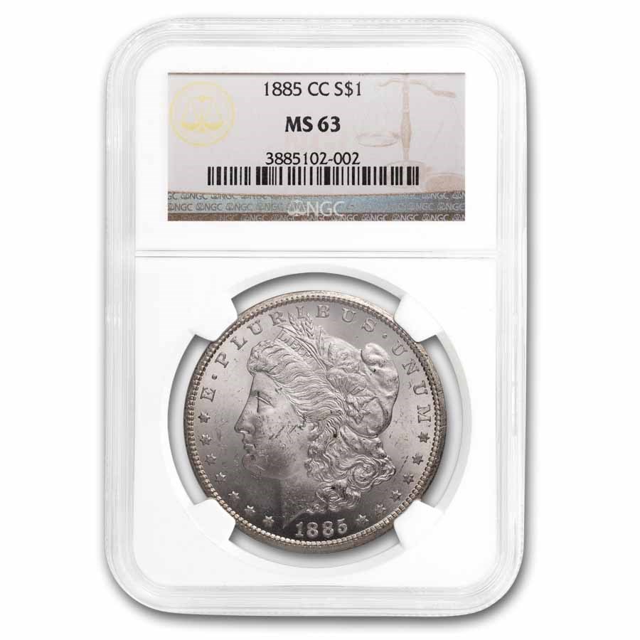 1885-CC Morgan Dollar MS-63 NGC