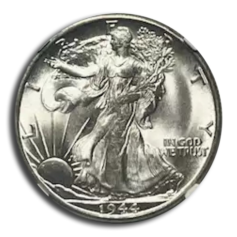 1944-S Walking Liberty Half Dollar MS-66+ NGC