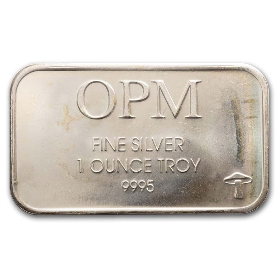 1 oz Silver Bar - OPM (.999+ Fine)