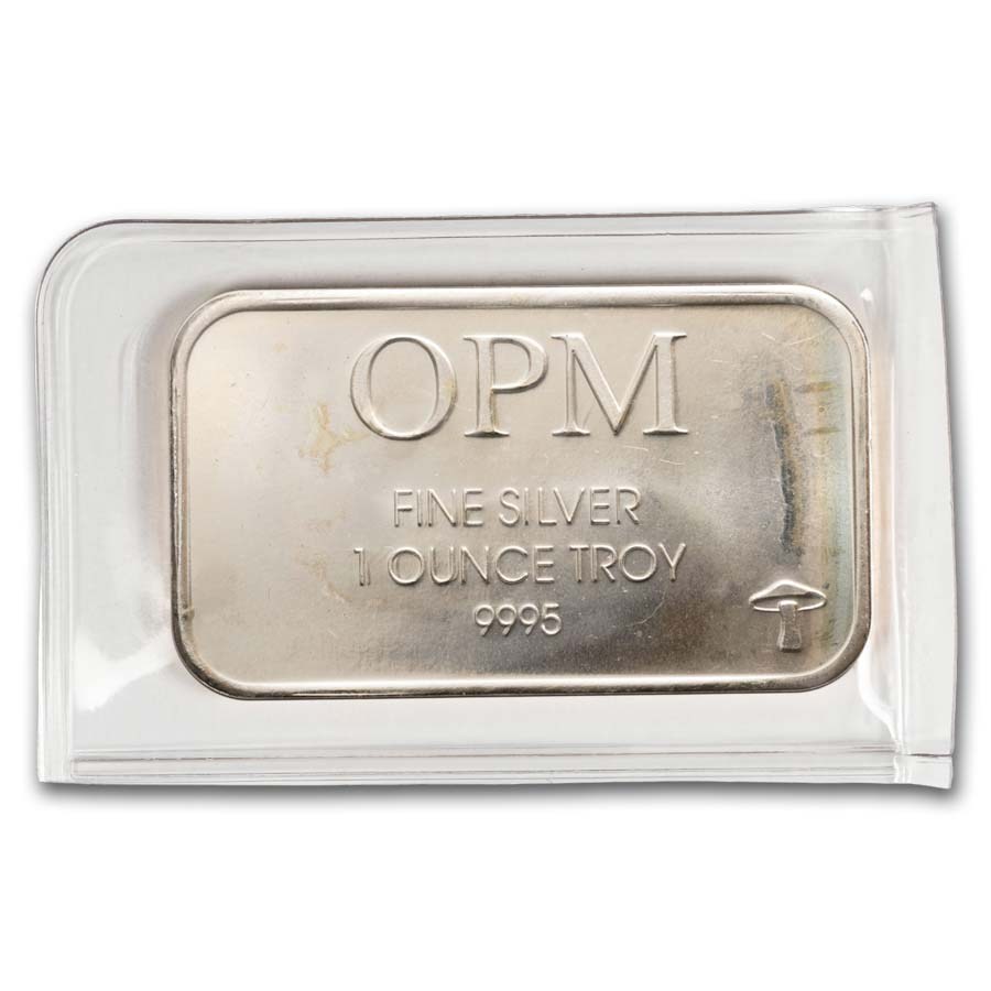 1 oz Silver Bar - OPM (.999+ Fine)