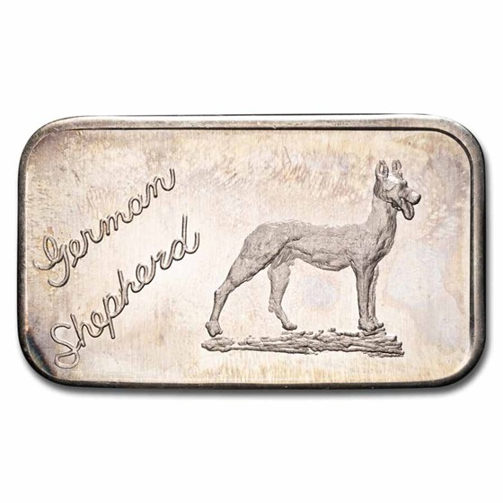 1 oz Silver Art Bar - The Justice Mint (Random Motif)