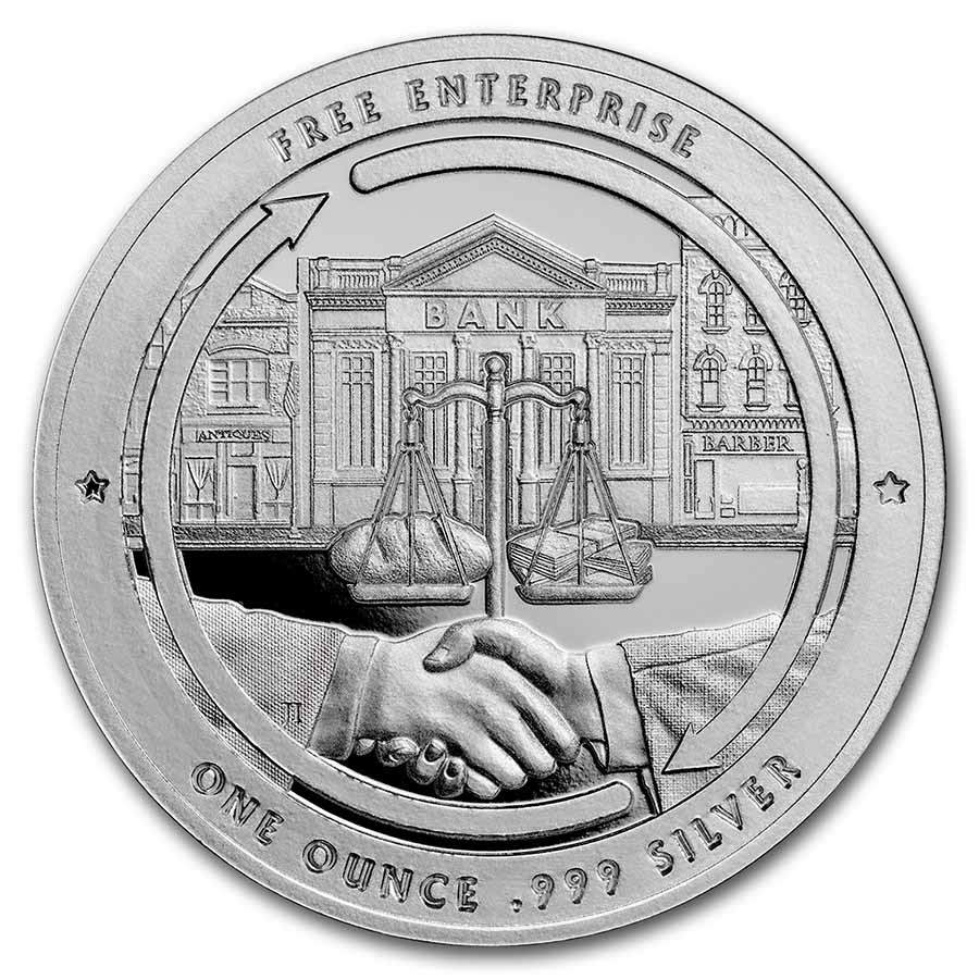 1 oz Silver TEP - Founders of Liberty: A. Smith | Free Enterprise