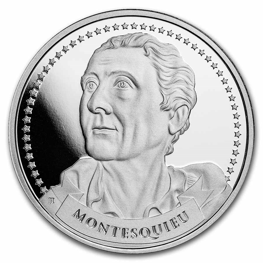 1 oz Silver Round - Founders: Montesquieu | Separation of Powers