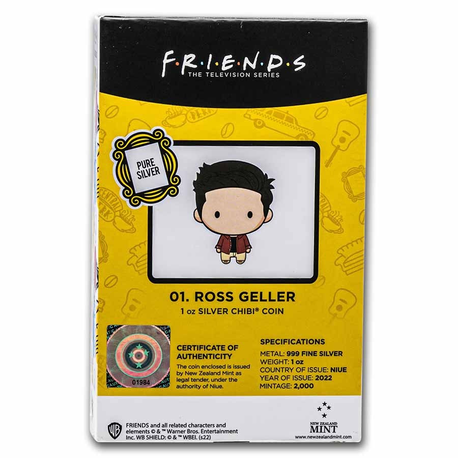 2022 Niue 1 oz Silver Chibi Coin Collection: Friends - Ross