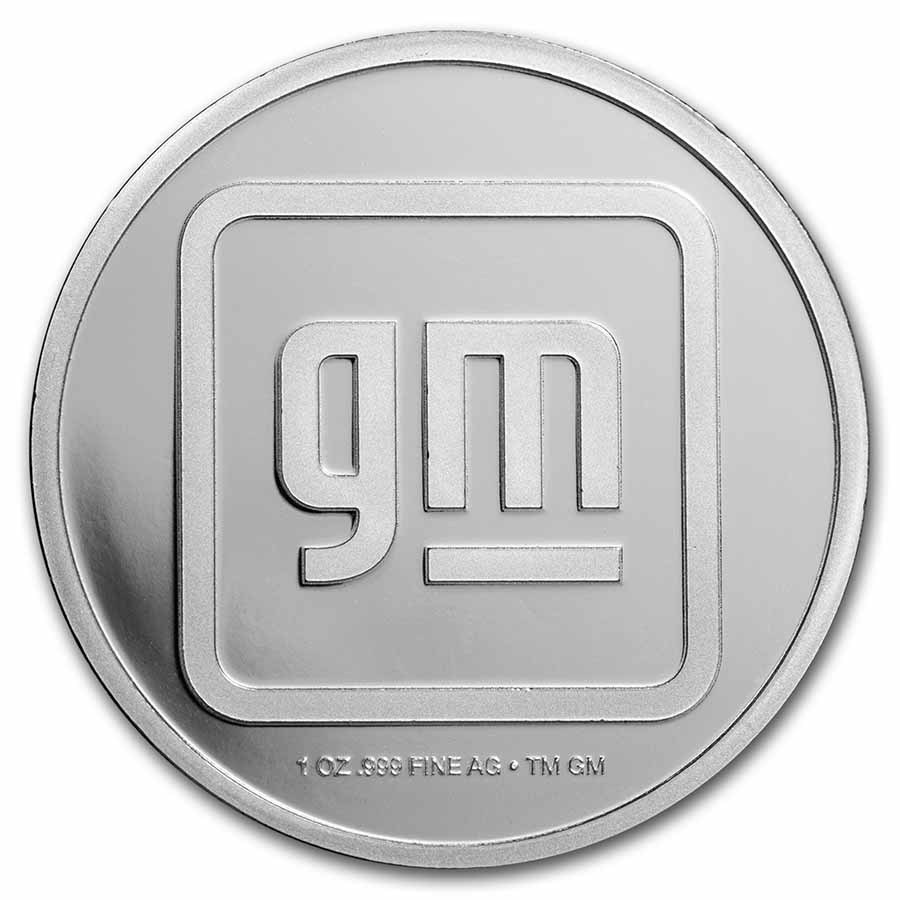 General Motors Modern Logo (2021-Present) 1 oz Silver w/ TEP