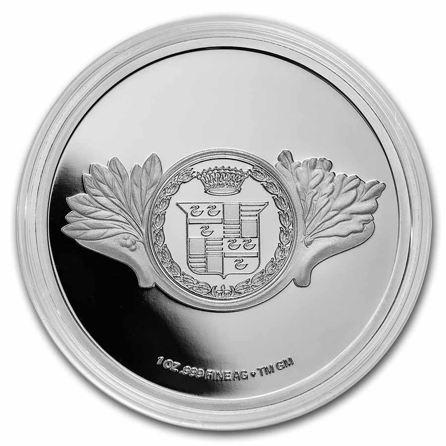 Cadillac "Standard Of The World" Logo (1914) 1 oz Silver