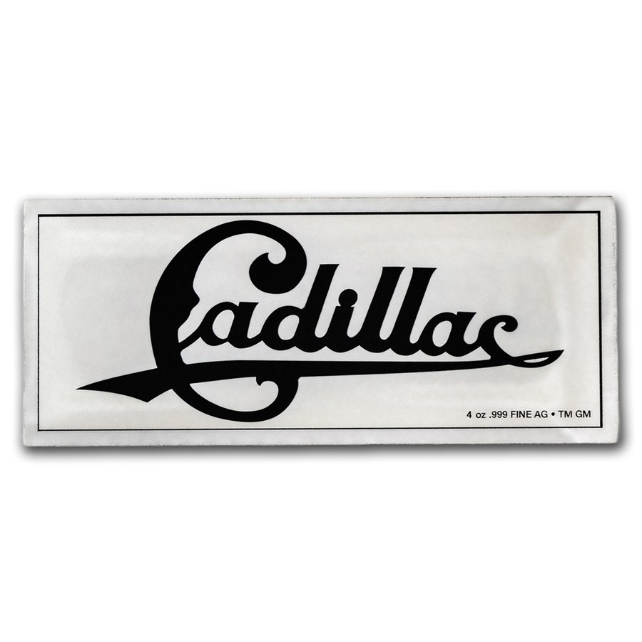 Cadillac Motor Car Company Emblem Plate 4 oz Silver w/ Box & COA