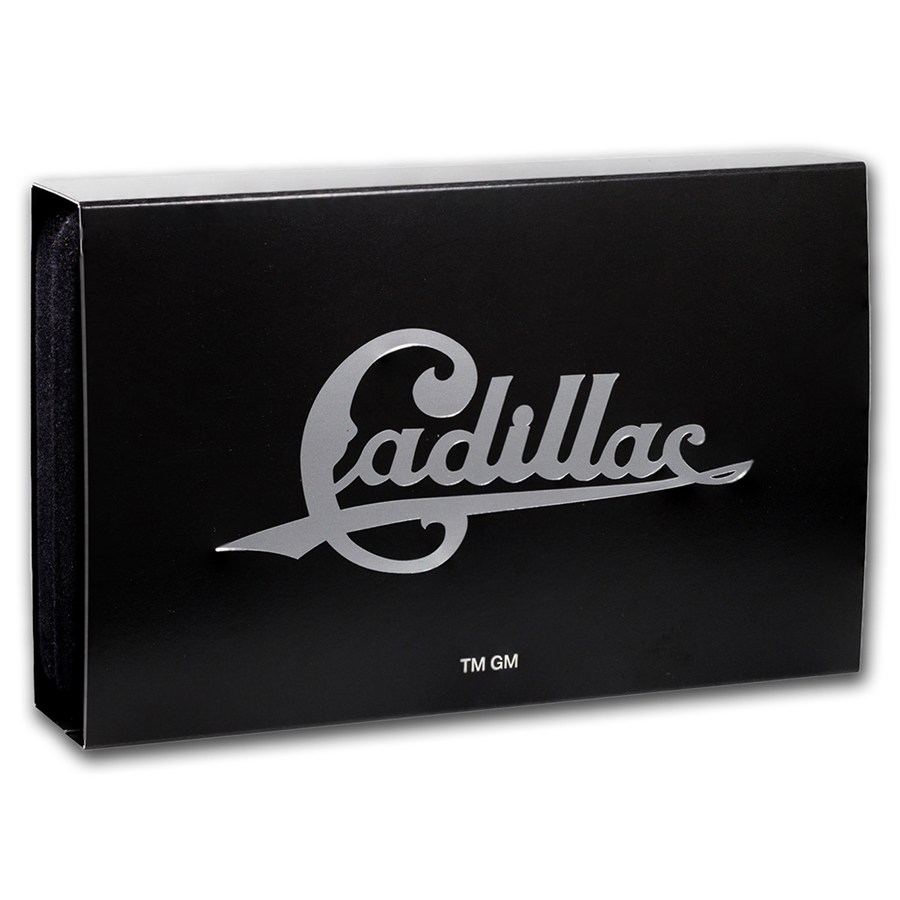 Cadillac Motor Car Company Emblem Plate 4 oz Silver w/ Box & COA