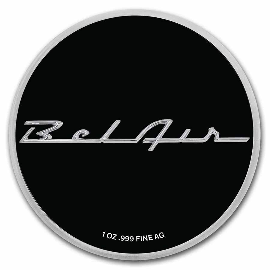 Chevrolet Belair Colorized 1 oz Silver w/ TEP