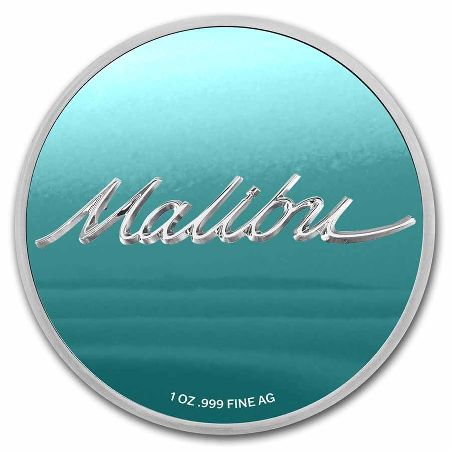 Chevrolet Malibu Colorized 1 oz Silver w/ TEP