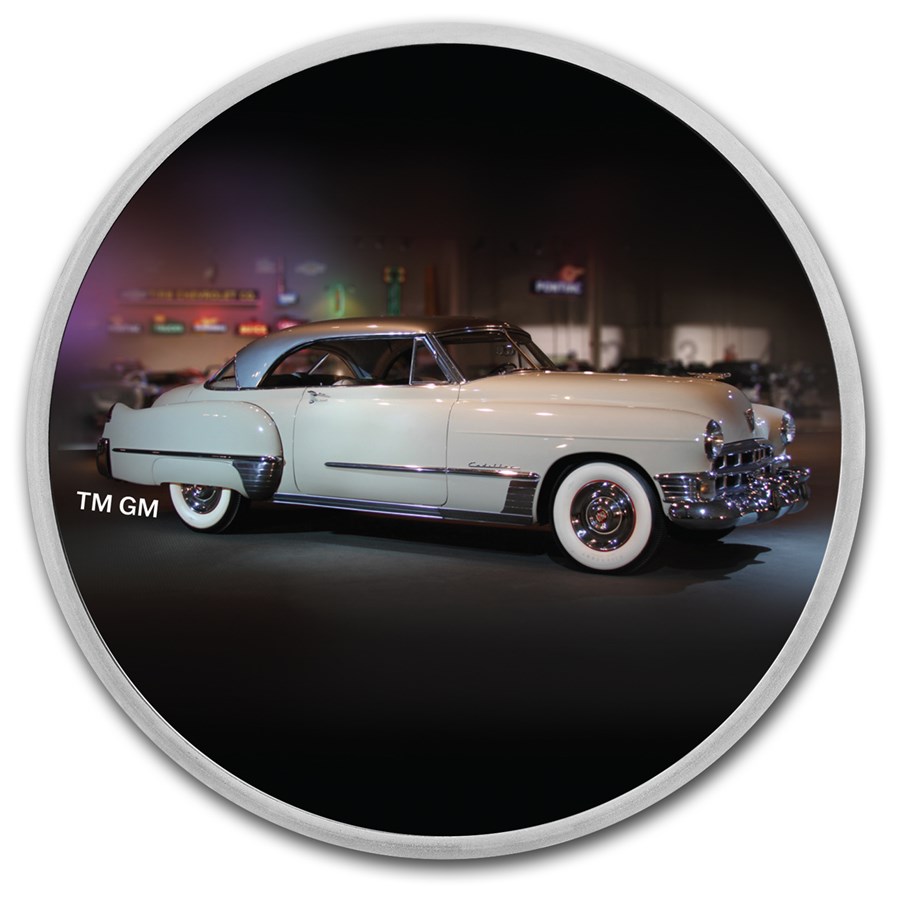 Cadillac Coupe DeVille (1949) Colorized 1 oz Silver w/ TEP