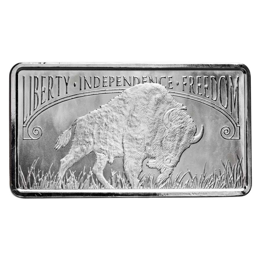 10 oz Silver Bar - Liberty Trade Buffalo