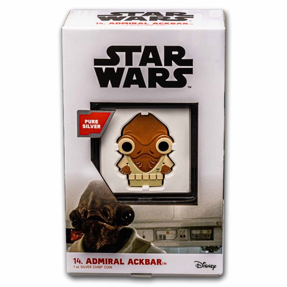 2022 Niue 1 oz Silver Chibi Collection: Star Wars: Admiral Ackbar