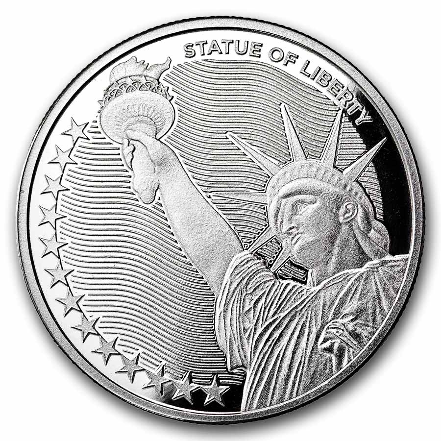 1 oz Silver Round - Statue of Liberty