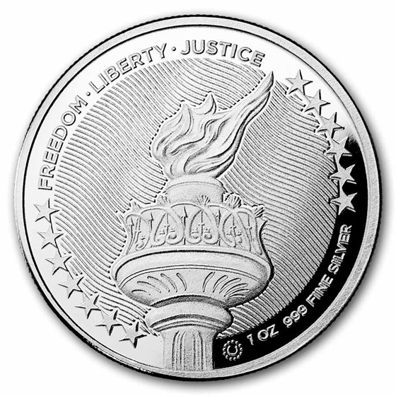 1 oz Silver Round - Statue of Liberty
