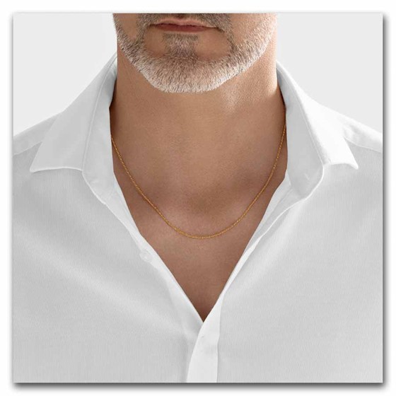 Nebü 22K Gold 2.3 mm 16" Rope Chain