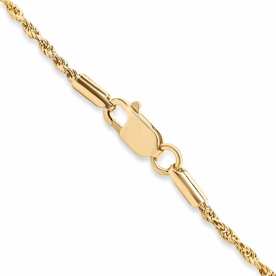 Nebü 22K Gold 1.6 mm 17 cm Rope Chain Bracelet