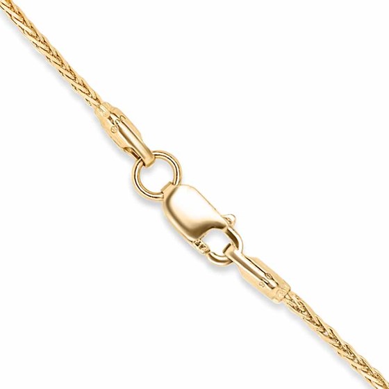 Nebü 22K Gold 2.4 mm 17 cm Wheat Chain Bracelet