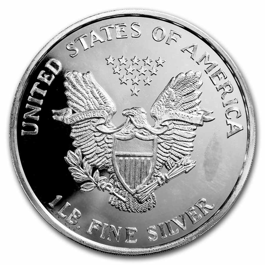 1 Troy Pound Silver Round - Random Motifs