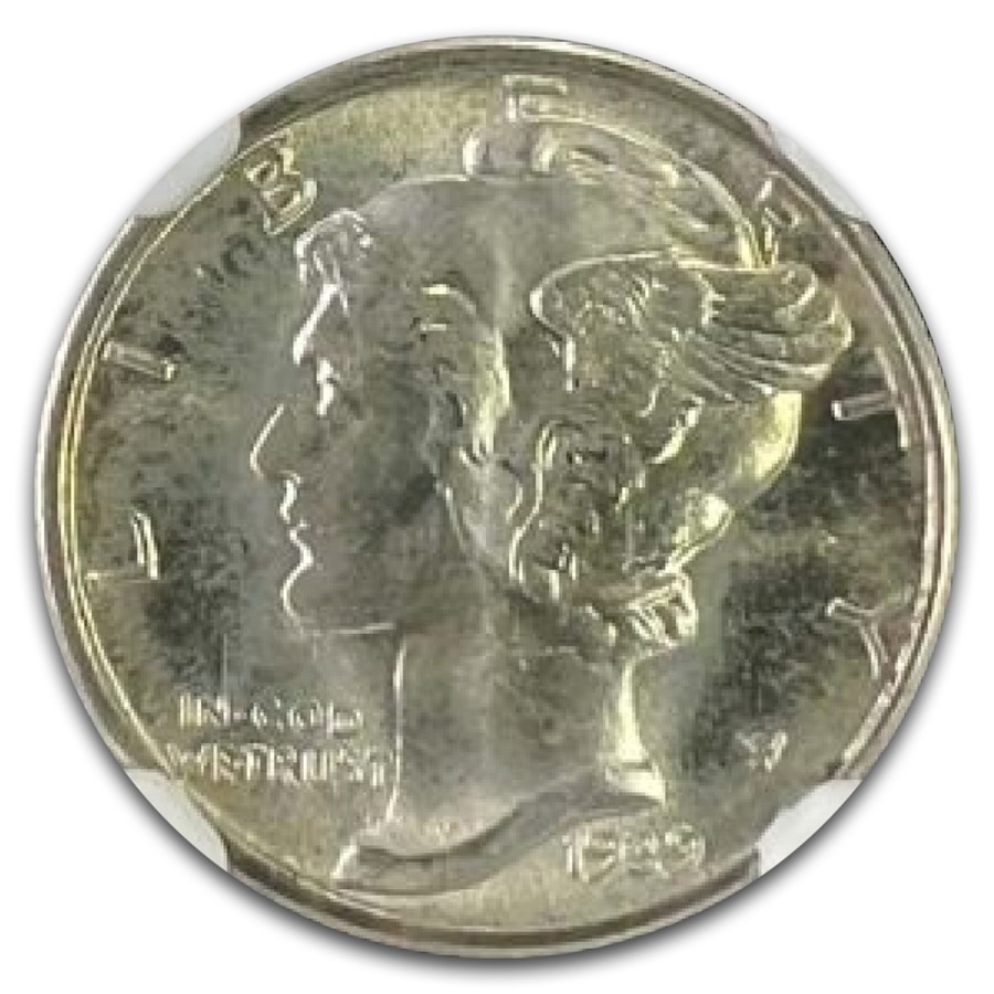 1939 Mercury Dime MS-68 NGC