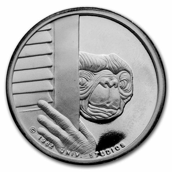 1 oz Silver Round - 1982 E.T. Extra Terrestrial (4-Pc, Box &amp; COA)
