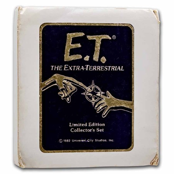 1 oz Silver Round - 1982 E.T. Extra Terrestrial (4-Pc, Box &amp; COA)