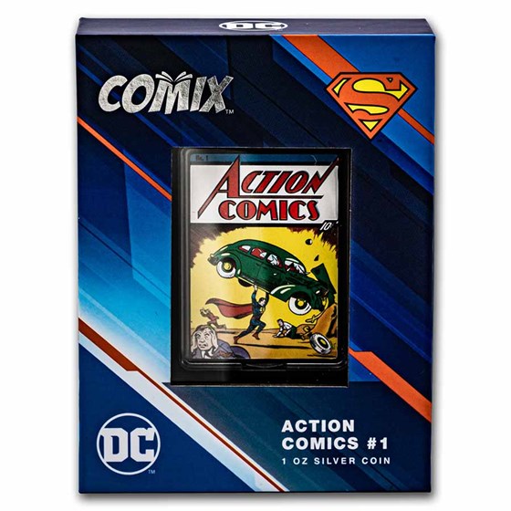 2022 Niue 1 oz Silver $2 COMIX™ - Action Comics #1 Coin