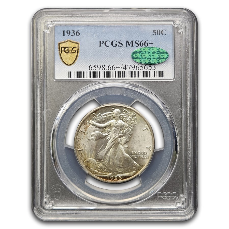 1936 Walking Liberty Half Dollar MS-66+ PCGS CAC