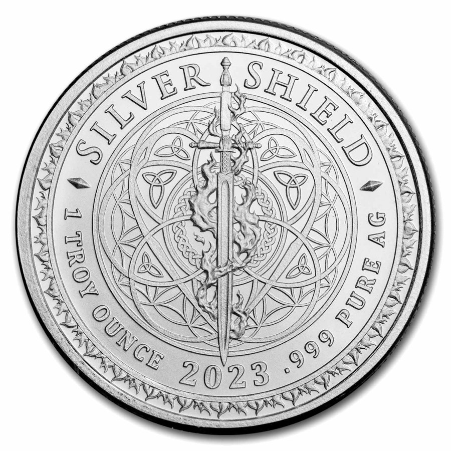 1 oz Silver Shield Round - Justice (Random Year)