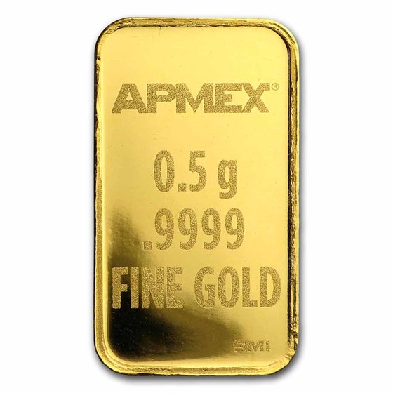 1/2 gram Gold Bar - APMEX (w/Merry Christmas, Black, In TEP)