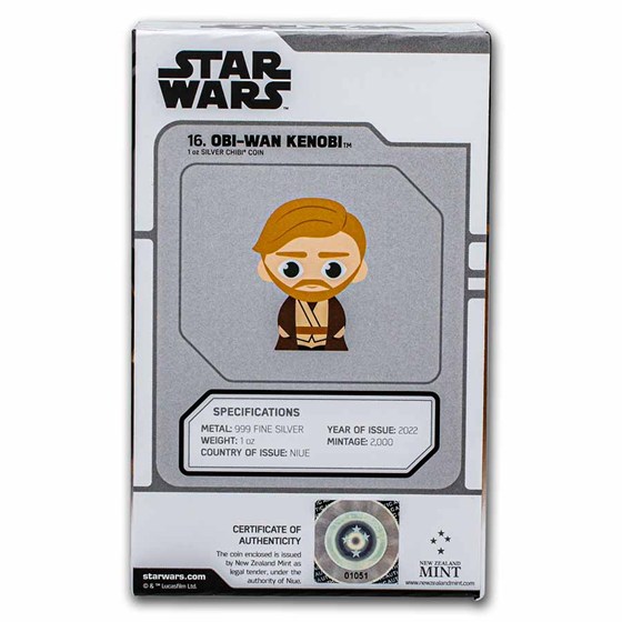 2022 Niue 1 oz Silver Chibi Coin Collection: Young Obi-Wan Kenobi