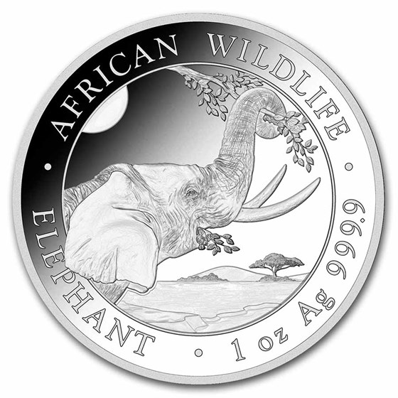 2023 Somalia 1 oz Silver Elephant (MD® Premier + PCGS FS Tube)