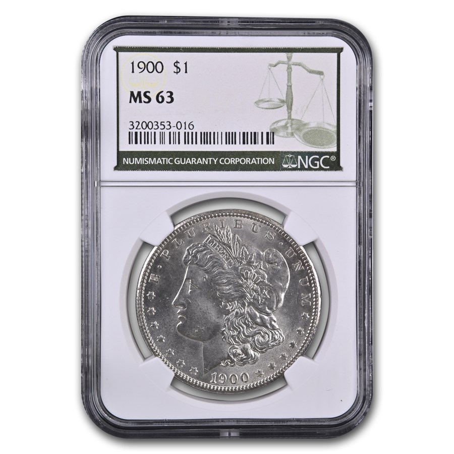 1900 Morgan Dollar MS-63 NGC (Green Label)
